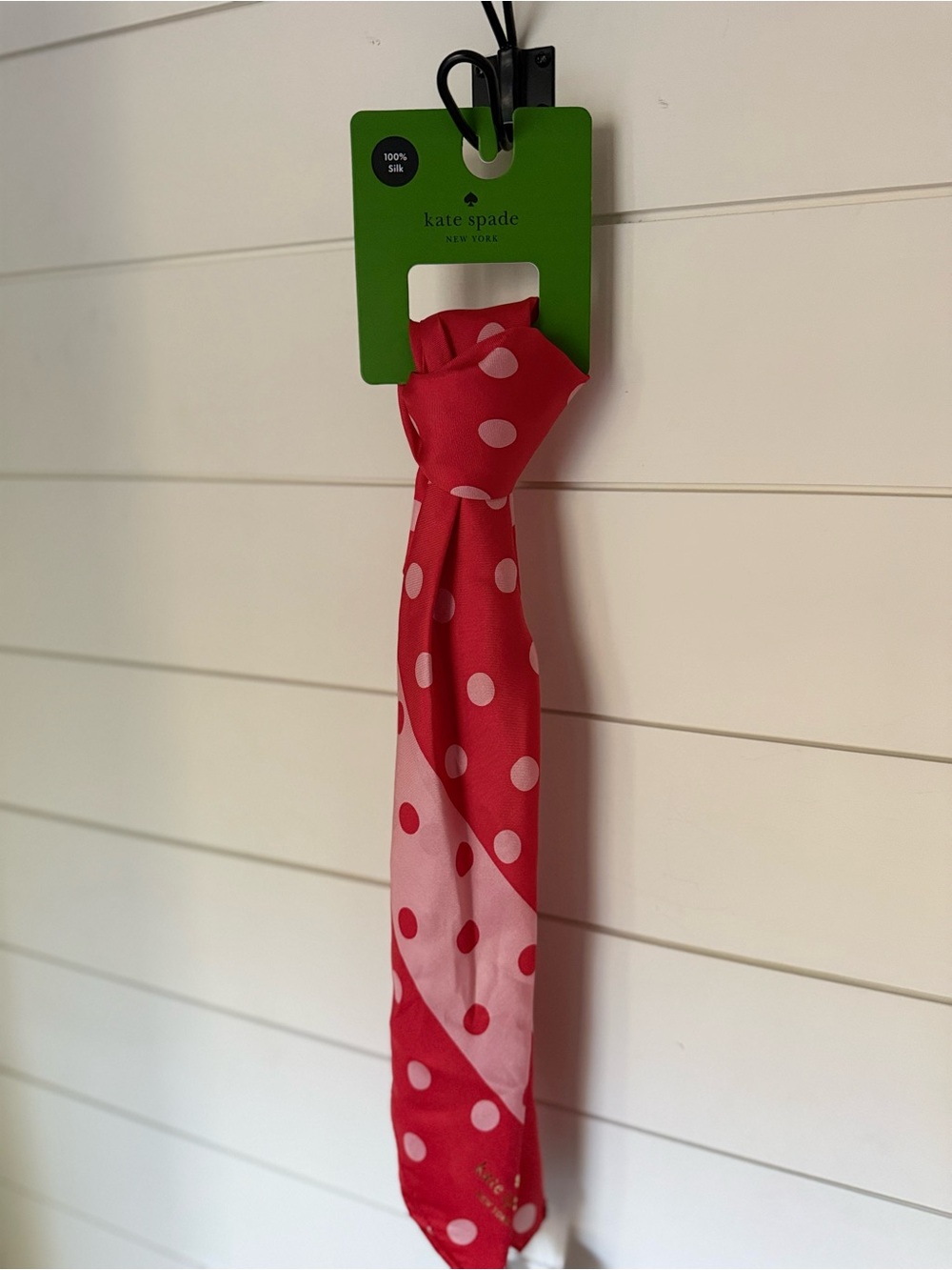 Brand New With Tags Kate Spade 100% Silk Scarf/Handbag Accessory